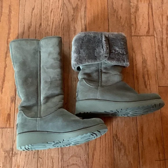 Ugg Kara Slim Tall Demi Wedge Boots - Picture 2 of 7